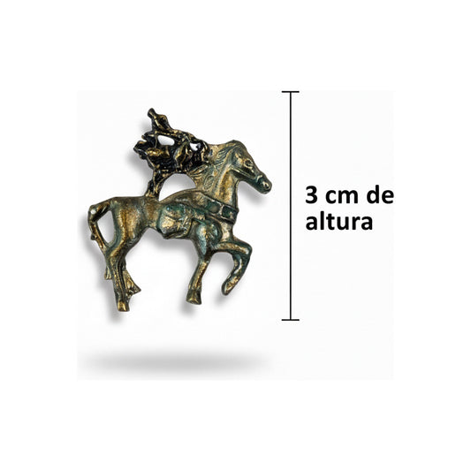 Caballo Con Mono O Mosca Amuleto Para Feng Shui 3 Cm Mosca