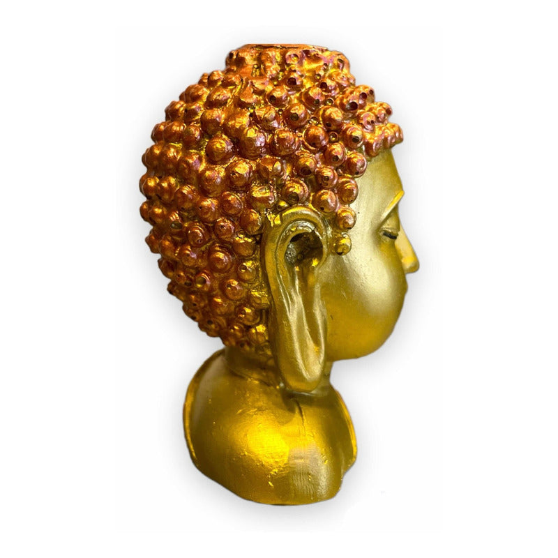 Buddha Incense Burner Resin Sculpture 9x6x6cm