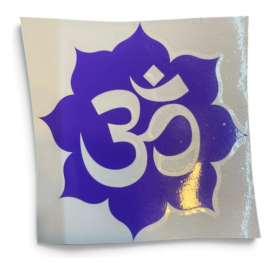 Estampa Om Hereje Morado Flor Recorte