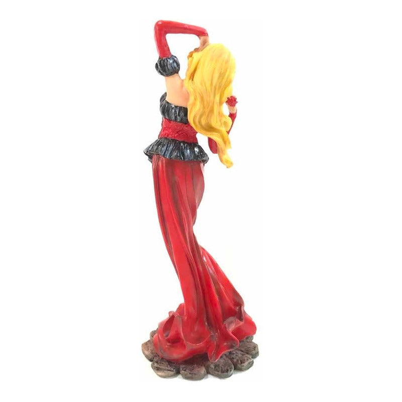 Rote Catrina aus Nationalharz, handbemalt, 25 cm