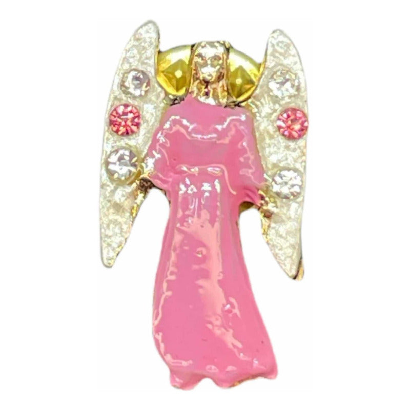 Archangel Chamuel Gold Plated with Crystal Pendant