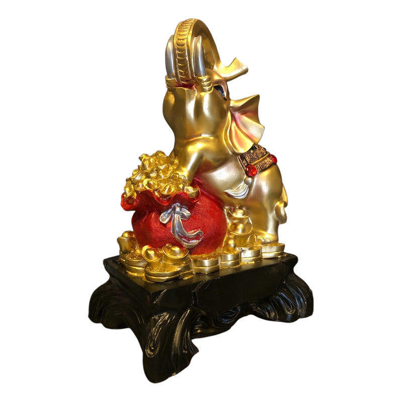 Original Elephant with Backpack Sculpture - Lety Items