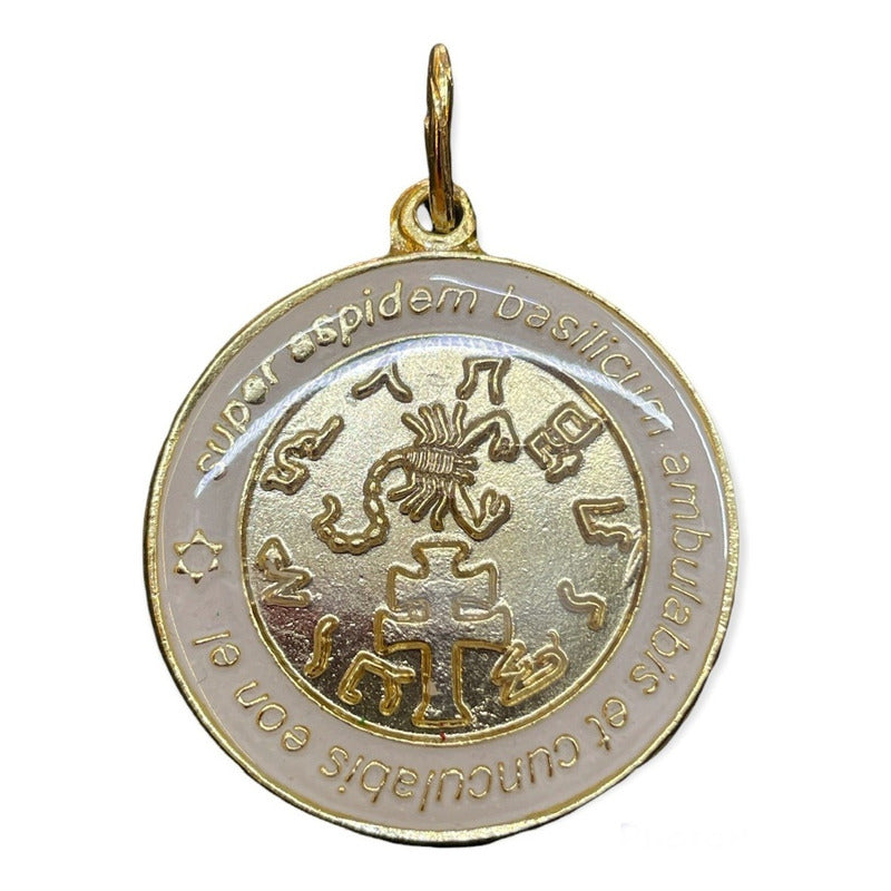 Exterminator Talisman Amulet Encapsulated and Gold Plated 4cm
