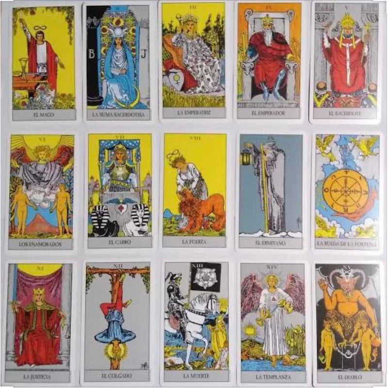 Tarot Rider + Instructivo + Amuleto + Morral Import. 12.5cm