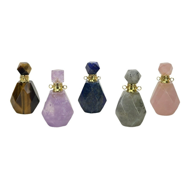 White Rose Amethyst Quartz Various Models Perfume Bottle 4 Cm