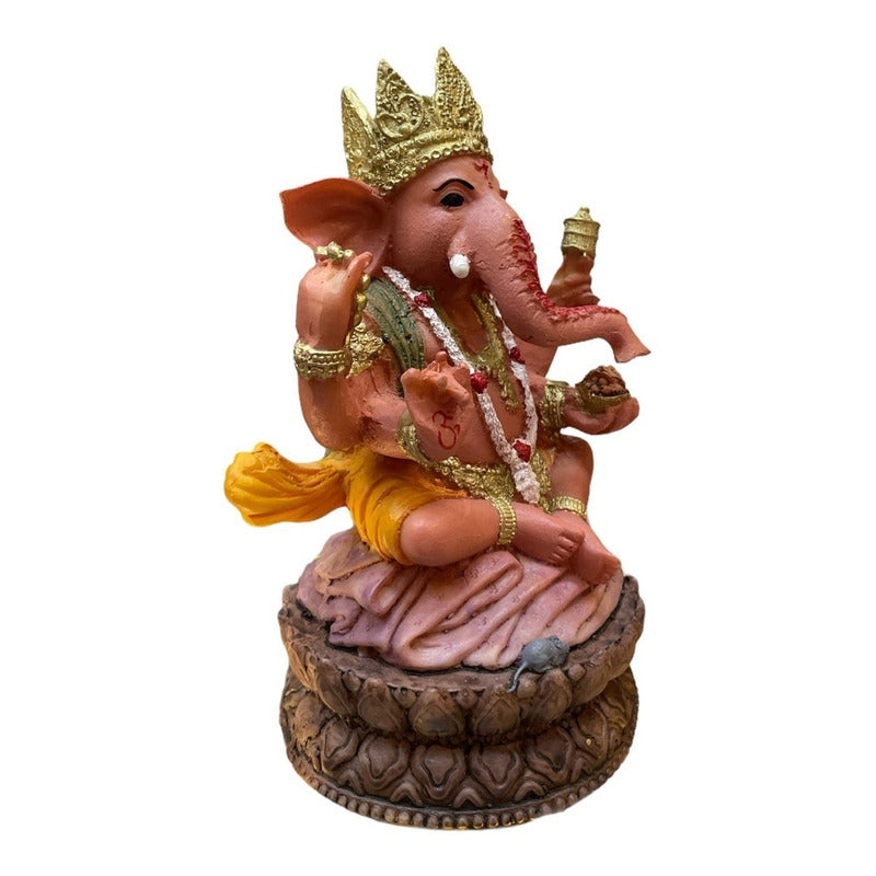 Ganesh Crown Flower Ready Resin National 16 Cm