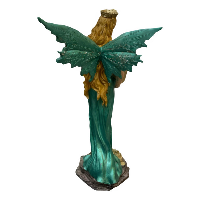Abundia Statue With Wings 28 Cm Resin.