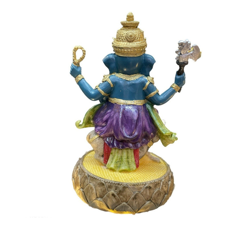 Ganesh Mouse Resin Statue 20 Cm Height.