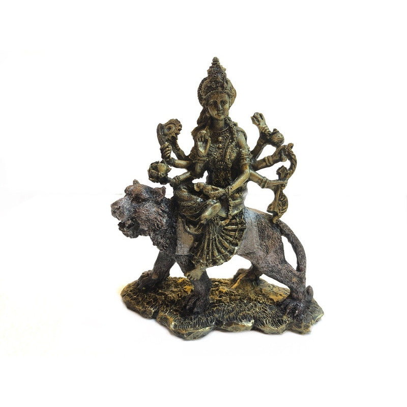 Durga Hindu-Göttin Harzfigur 15,5 cm