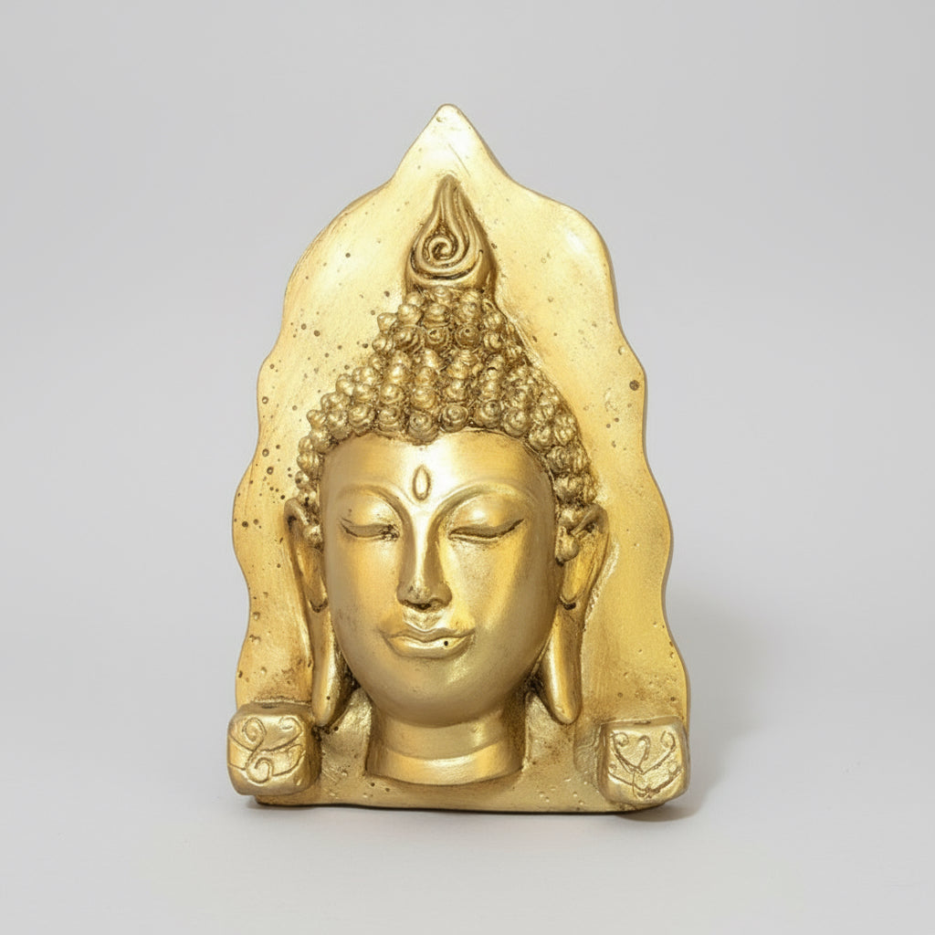 Buddha-Gesicht aus Harz für die Wand 17 cm