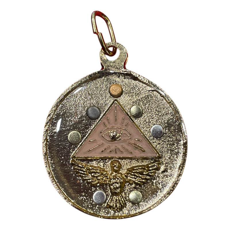 Medium Ritualized Pentagram 7 Metals Tetragrammaton