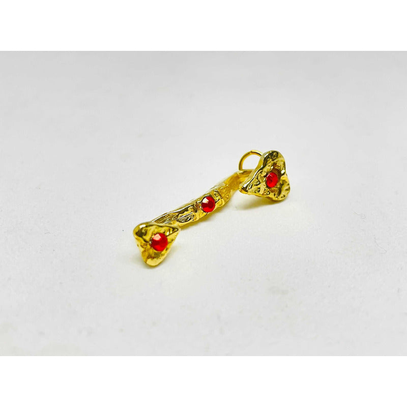 Ru Yi Feng Shui Amulet Gold Plated with Crystal 4 cm