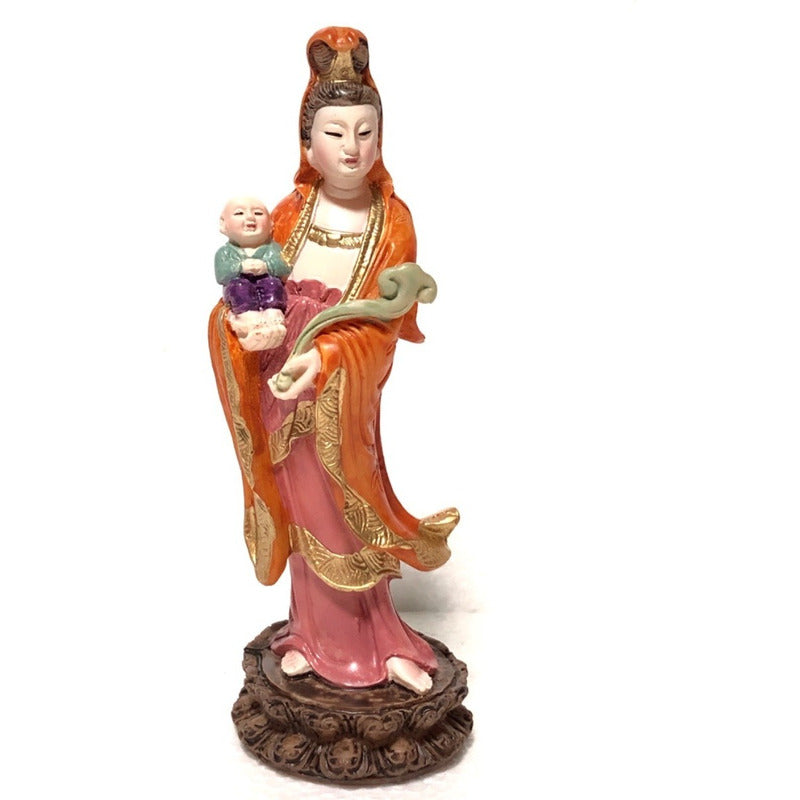 Kwan Yin, Göttin der Liebe und des Segens, handgefertigtes Harz.