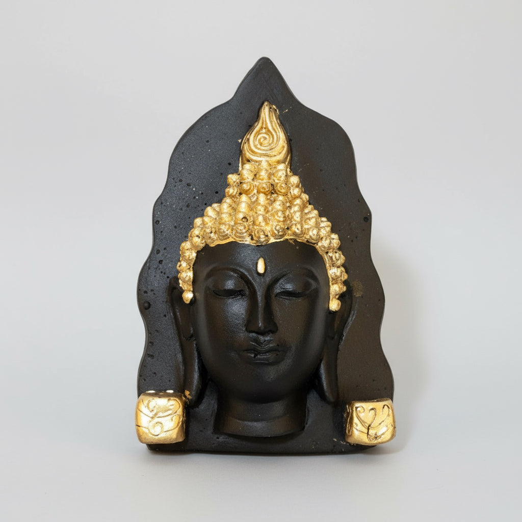 Buddha-Gesicht aus Harz für die Wand 17 cm