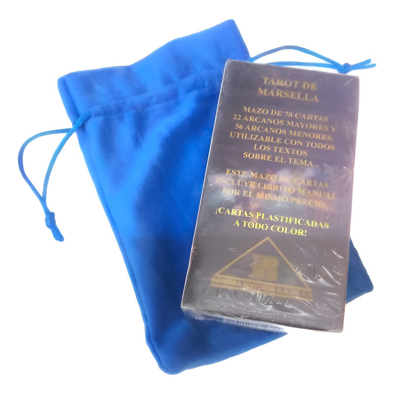 Marseille Tarot + Amulet + Tarot Bag + Book 13.4 cm