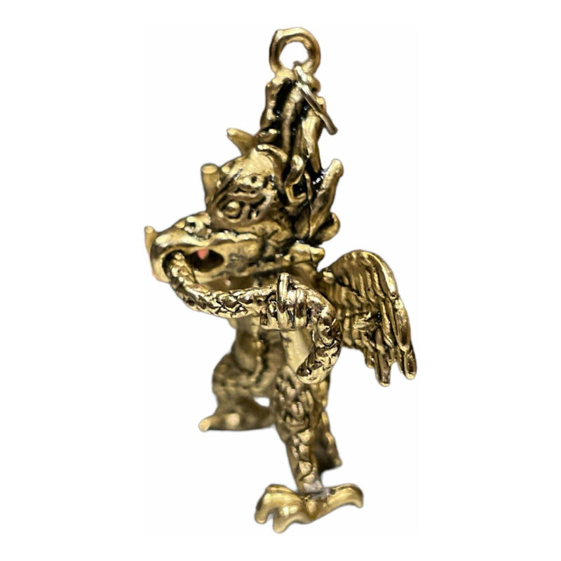 Garuda Amulet In Gold-Plated Metal 18x35x40mm
