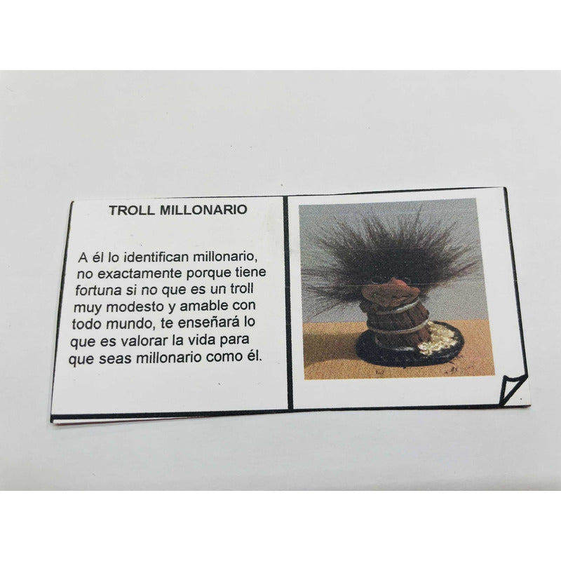 Troll Millonario + Comedero 12cm Figura De Resina Nacional Variado