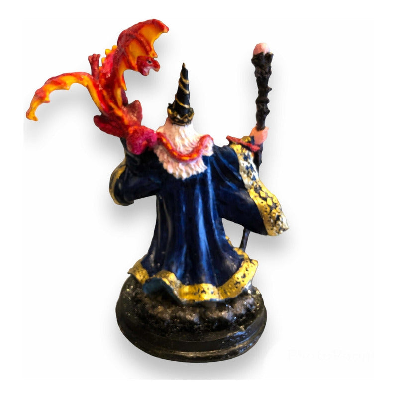 Merlin With Dragon Resin Figure