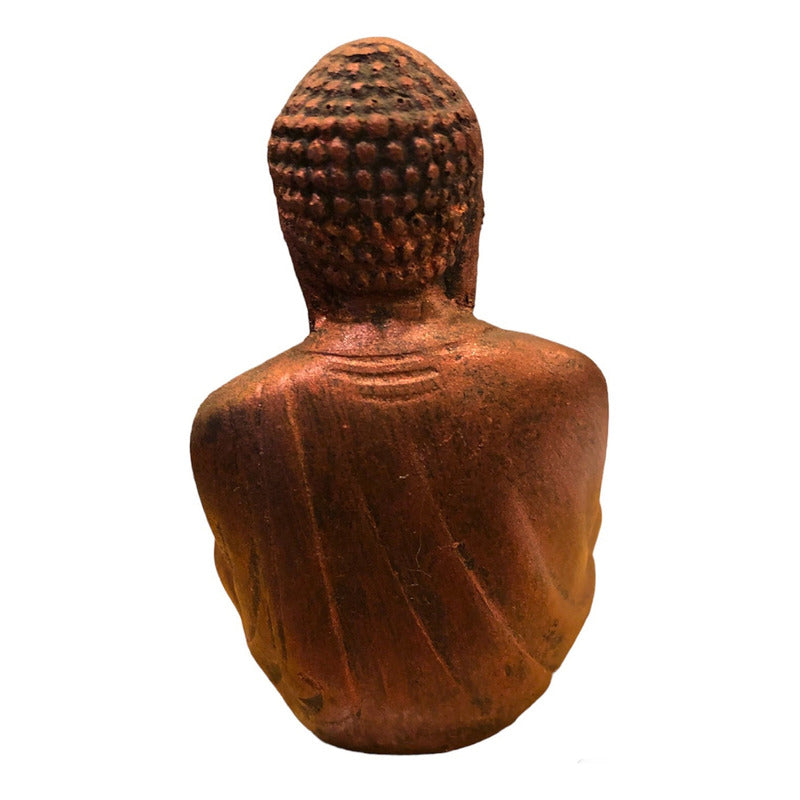Sitting Buddha 11cm Blue Resin Figure