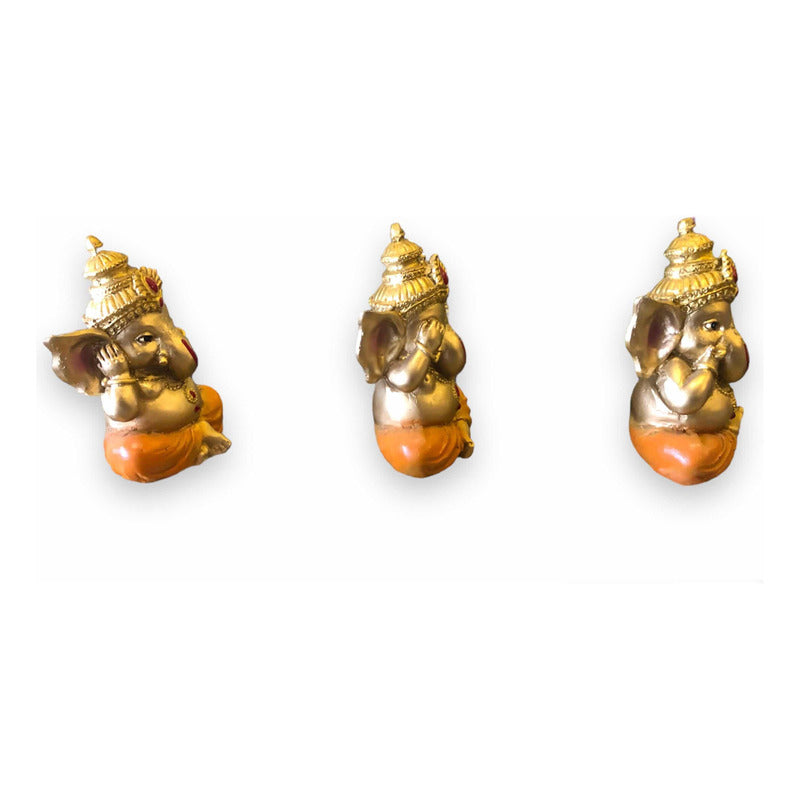 Set of 3 Ganesh 10cm