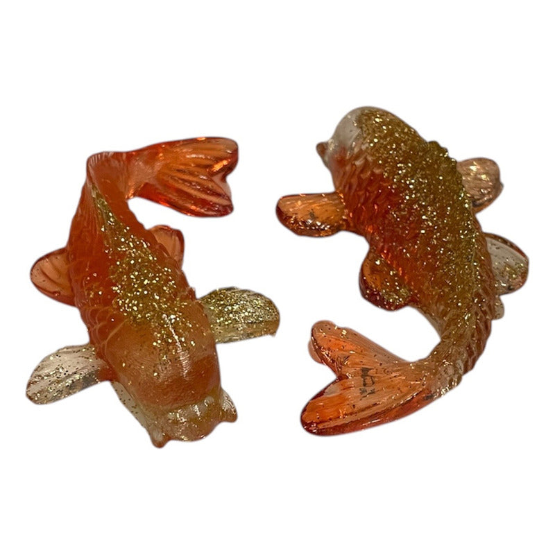 Carp, Ajowana, Fish of Abundance Crystal Resin Sculpture