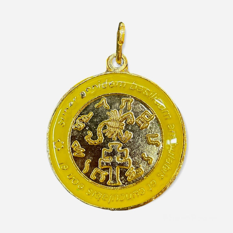 Exterminator Talisman Amulet Encapsulated and Gold Plated 4cm