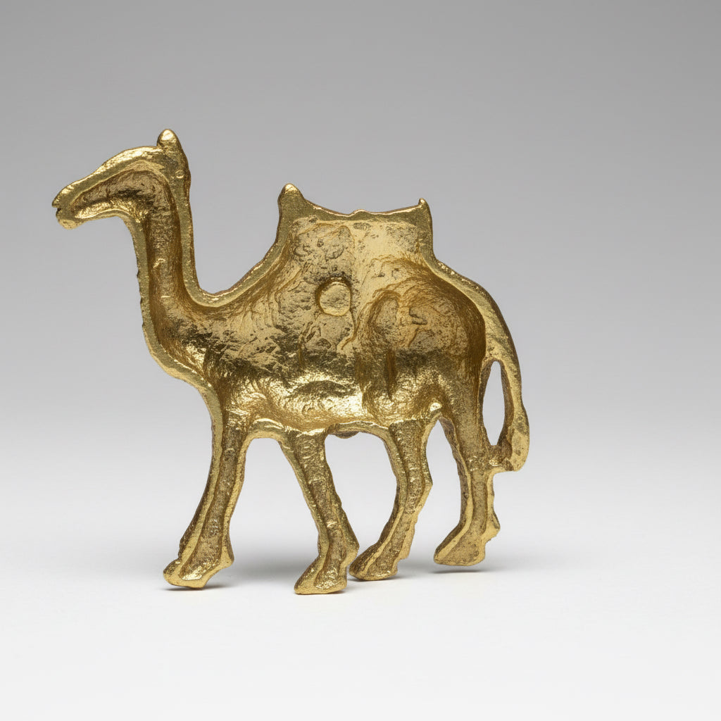 Metal Camel Feng Shui Amulet