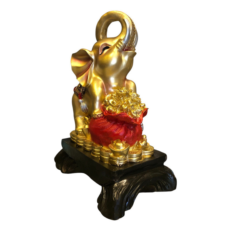 Original Elephant with Backpack Sculpture - Lety Items