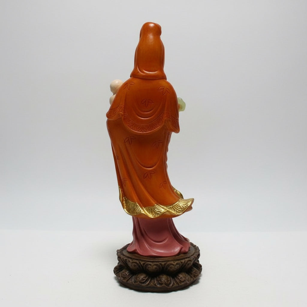 Kwan Yin Goddess of Love and Blessings Handmade Resin.