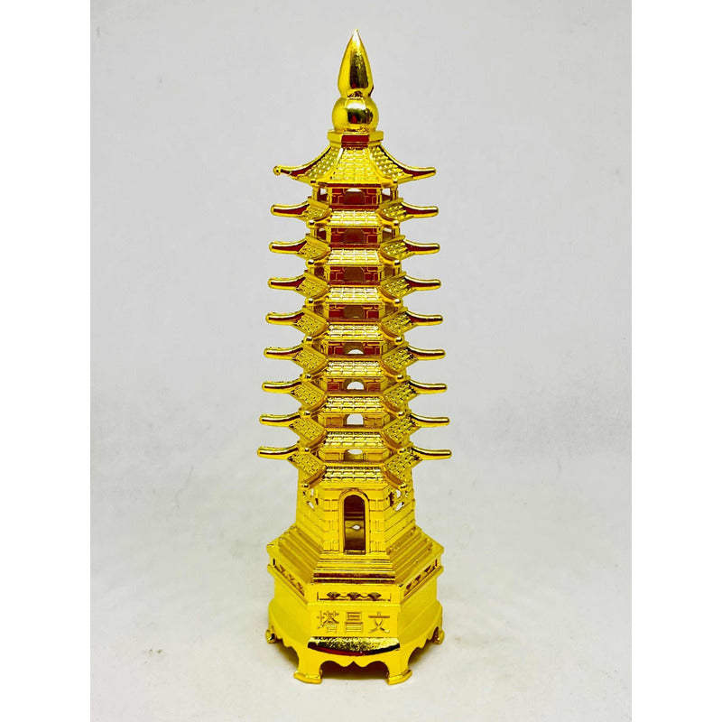 9-Tier Pagoda, Metal Feng Shui Elements, 13 cm High