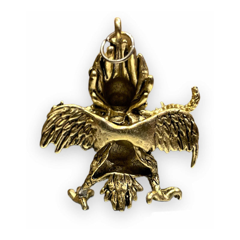 Garuda Amulet In Gold-Plated Metal 18x35x40mm