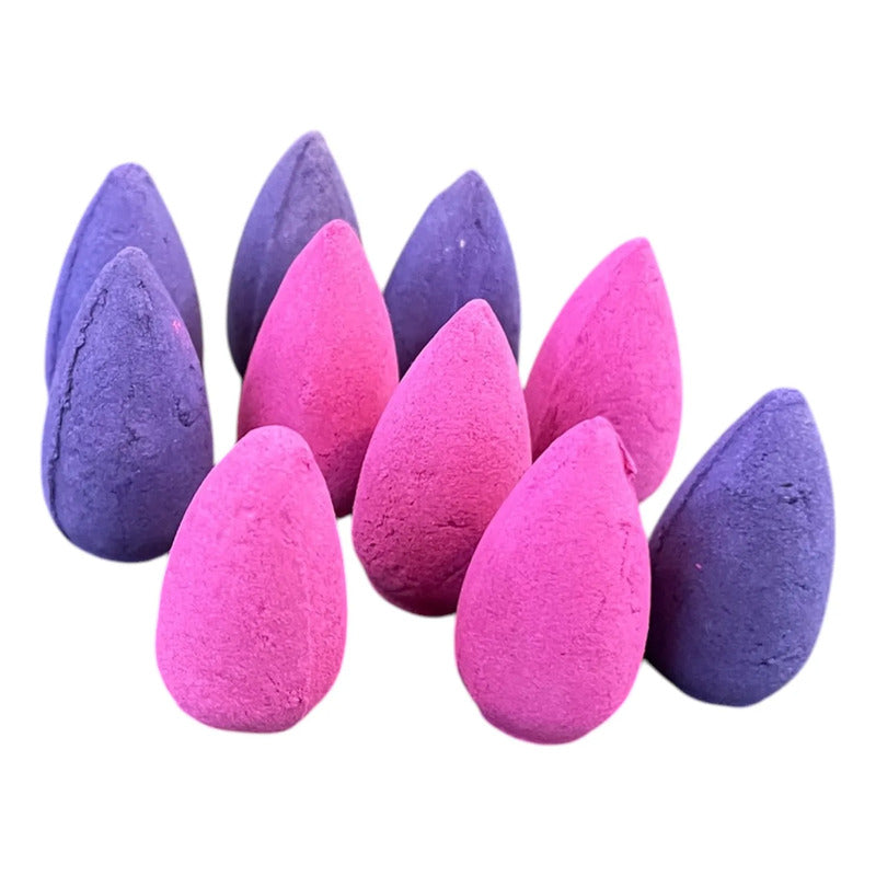 10 Conos De Incienso Para Cascada De Reflujo Rosas/lavanda by HEREJE