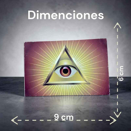 Estampas Coleccionables Esoterismo 5 Piezas Iguales Por Pac Ojo Dovino Simbologia
