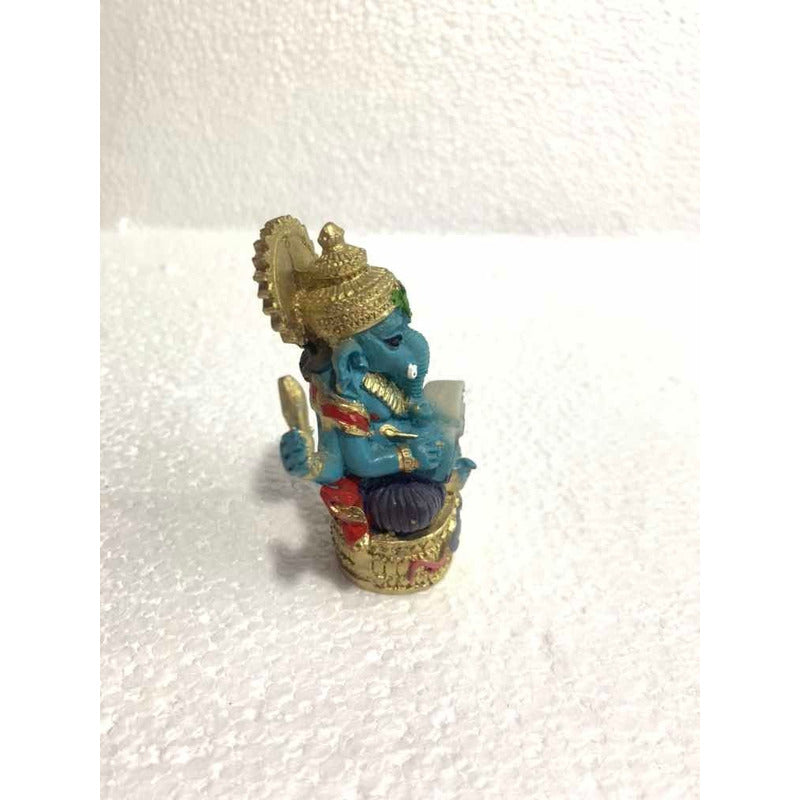 Ganesh Resin Figure God of Prosperity 7.5 Cm 1 Piece