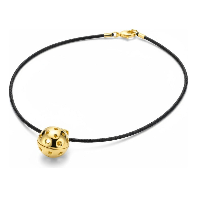 Llamador De Angeles Sencillo En Metal Dorado