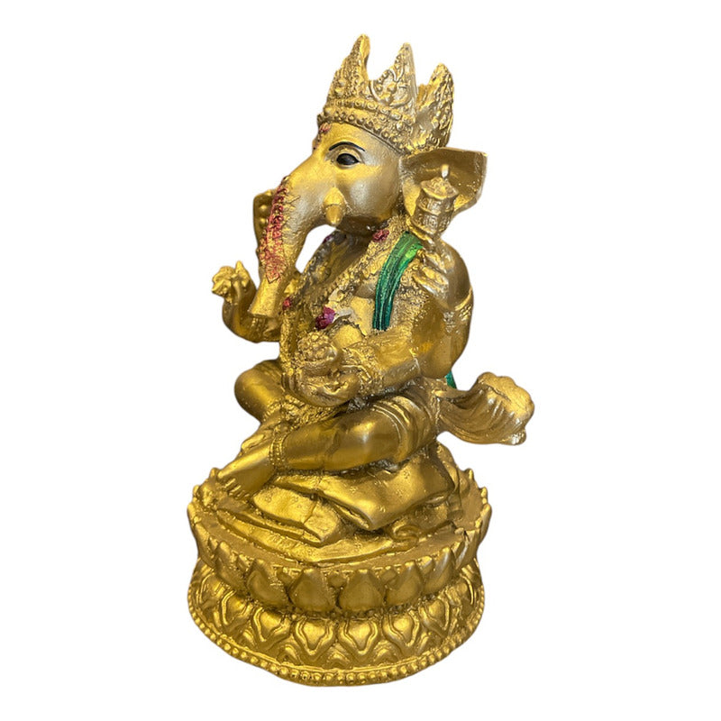 Ganesh Crown Flower Ready Resin National 16 Cm