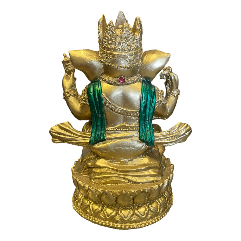 Ganesh Crown Flower Ready Resin National 16 Cm
