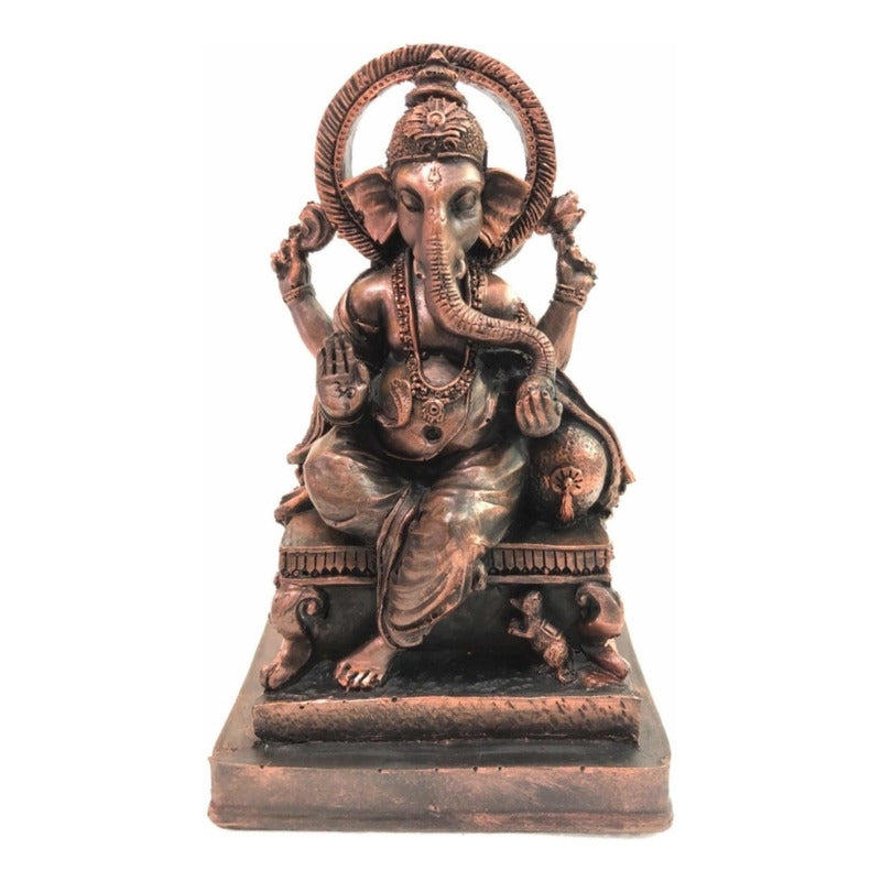 Ganesh Prosperity Blue/Black 16 Cm