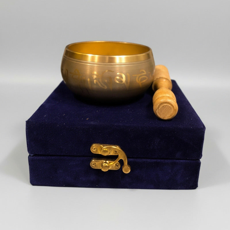 Cuenco Tibetano 15cm Dorado