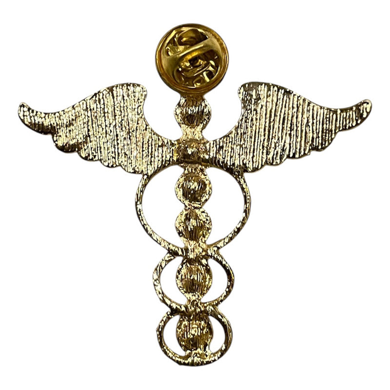 7 Chakras Wings Pendant with Gold-Plated Crystal