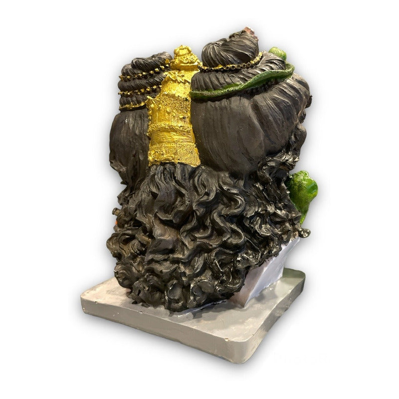 Ganesh Shiva Parvati Familia Sagrada Figura De Resina 21.5cm