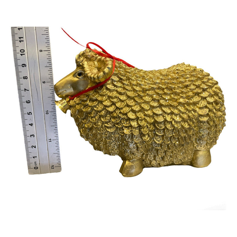 Golden Bighorn Sheep Abundance 10.5 cm Resin