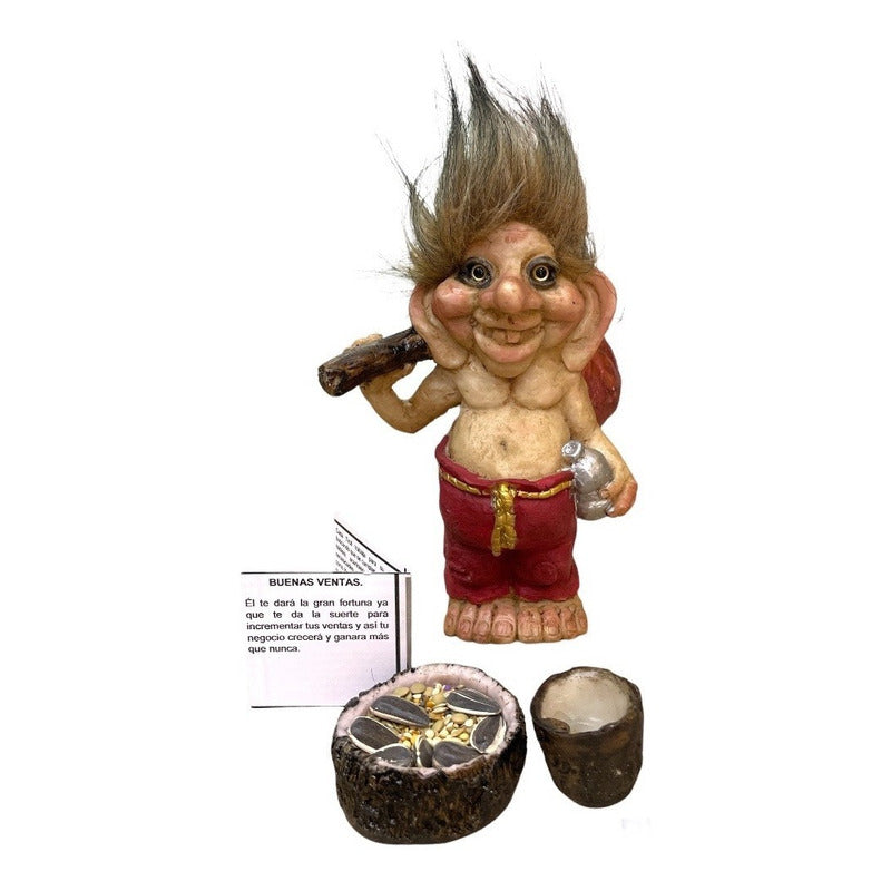 Troll Mediano + Comedero + Bebedero +semillas Varios Modelos