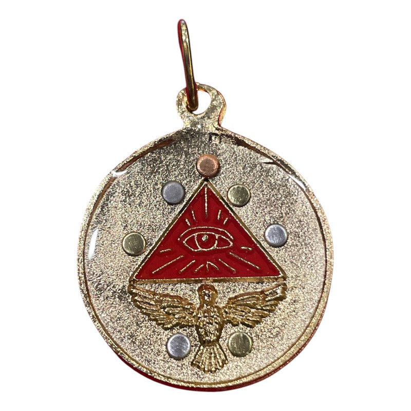Medium Ritualized Pentagram 7 Metals Tetragrammaton