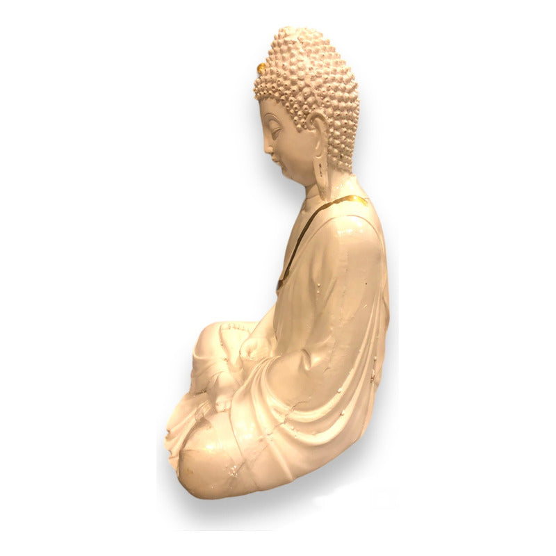 Large White Buddha 27cm