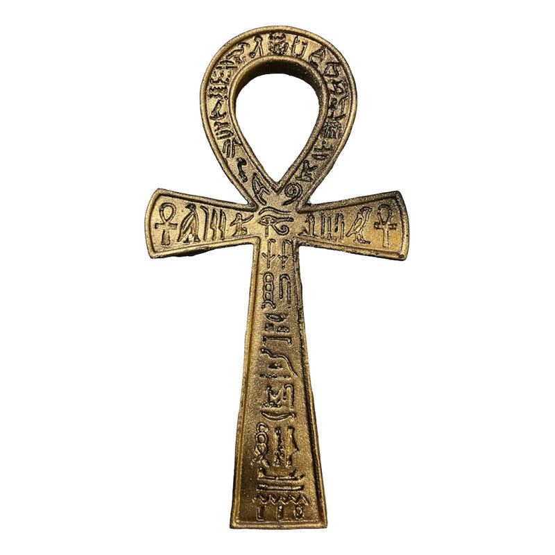 Ägyptisches Ankh-Kreuz Nationalharz handbemalt 18 cm