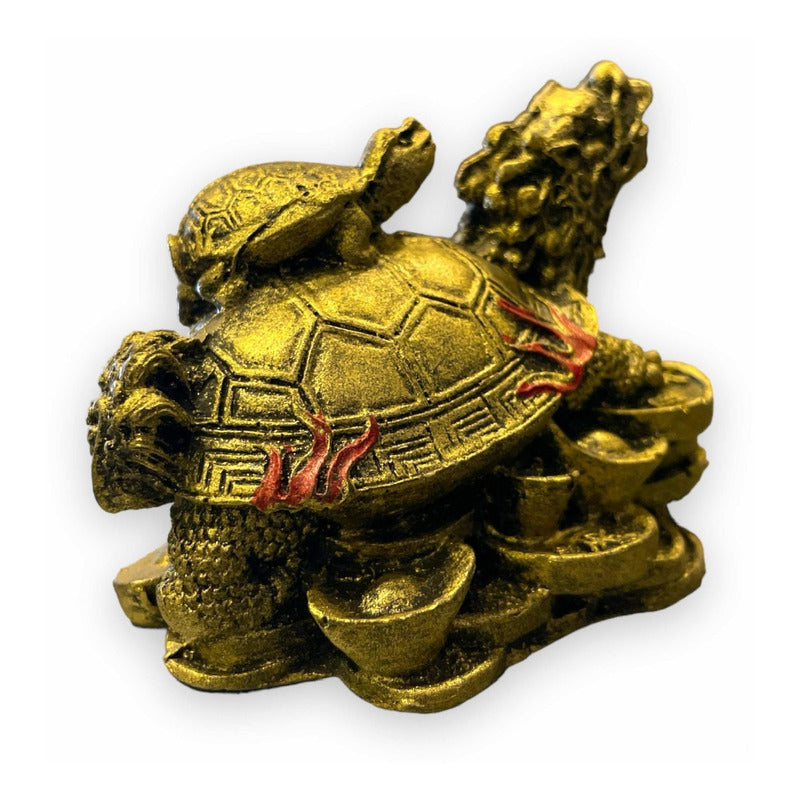 Resin Dragon Turtle Guardian of National Wealth 4cm