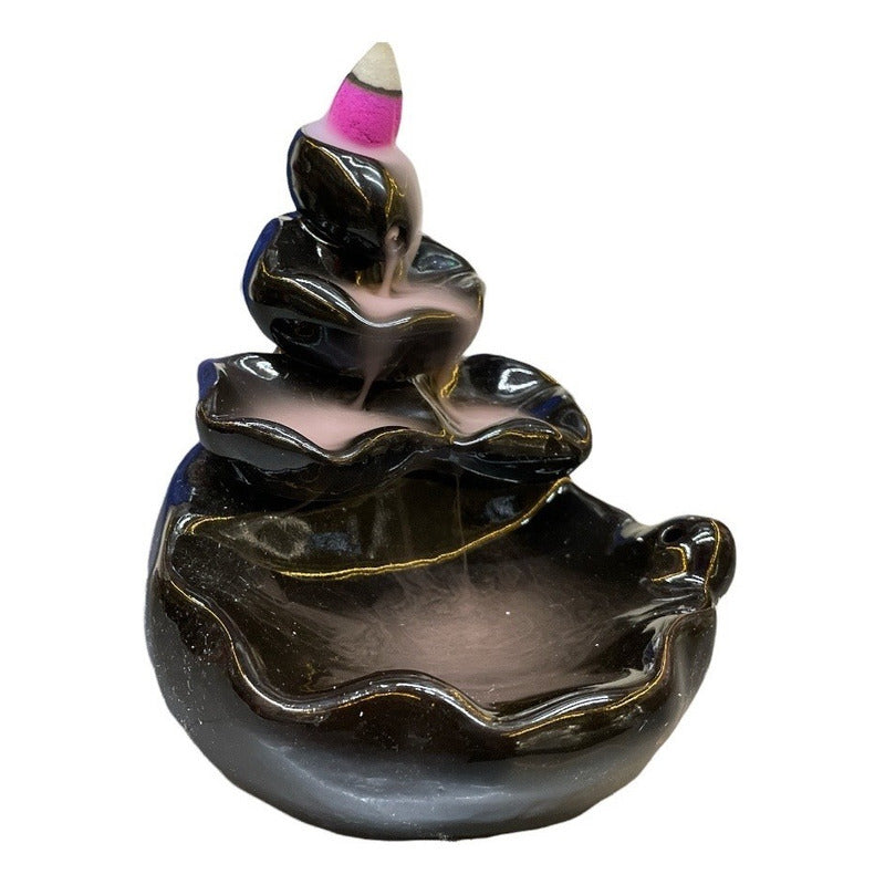Incense Burner Waterfall Smoke Various Models + 10 Cones