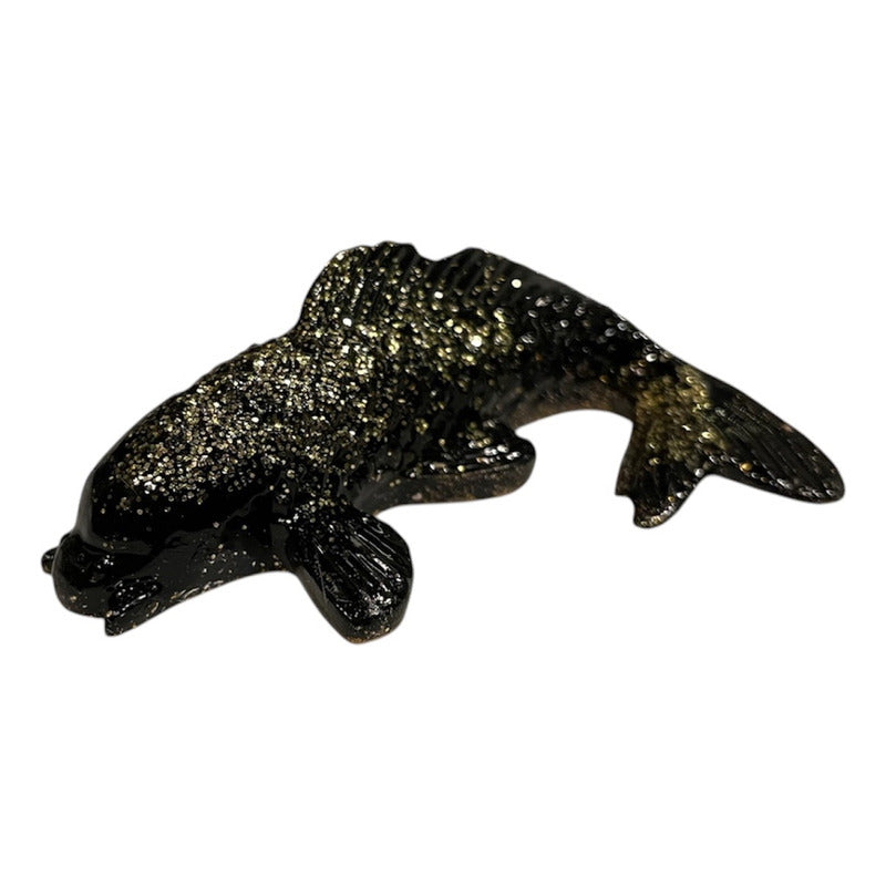 Carp, Ajowana, Fish of Abundance Crystal Resin Sculpture
