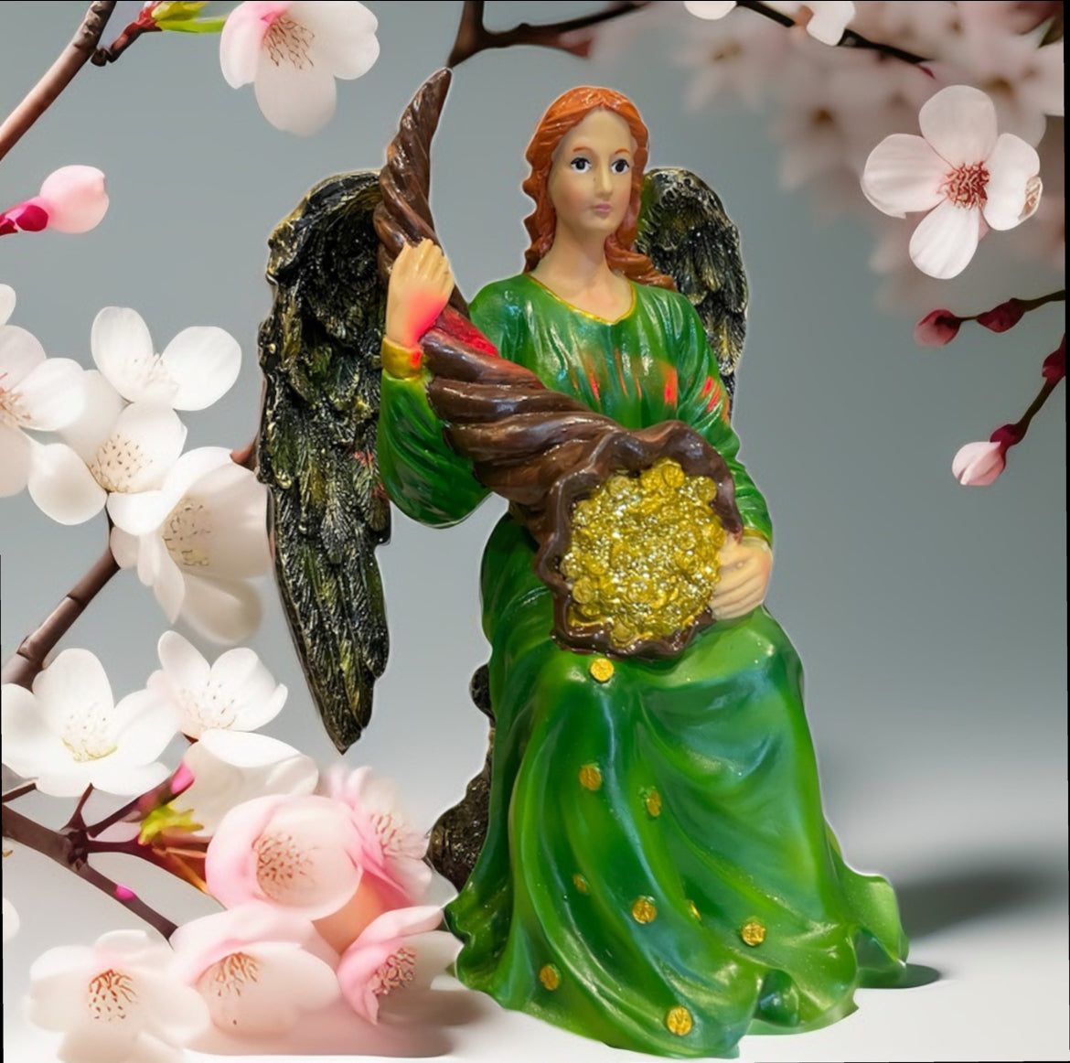 Abundia Diosa Fortuna Figura De Resina 22 Cm